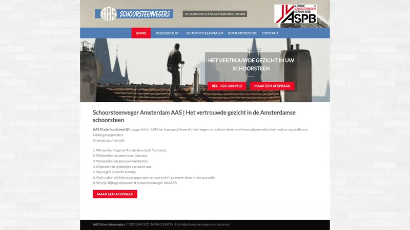 Website van A.A.S. Onderhoudsbedrijf B.V.