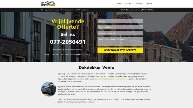 Website van Dakdekkervenlo