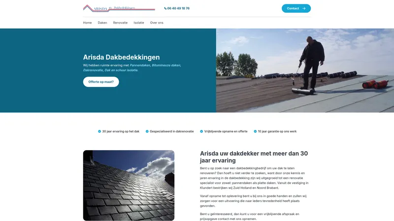 Website van Arisda