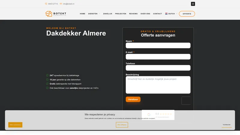 Website van Botekt