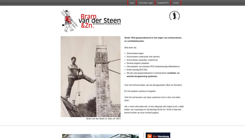 Website van Bram van der Steen en Zn.