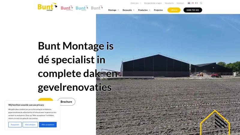 Website van Bunt Montage