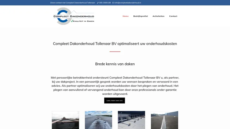 Website van Compleet Dakonderhoud Noort &