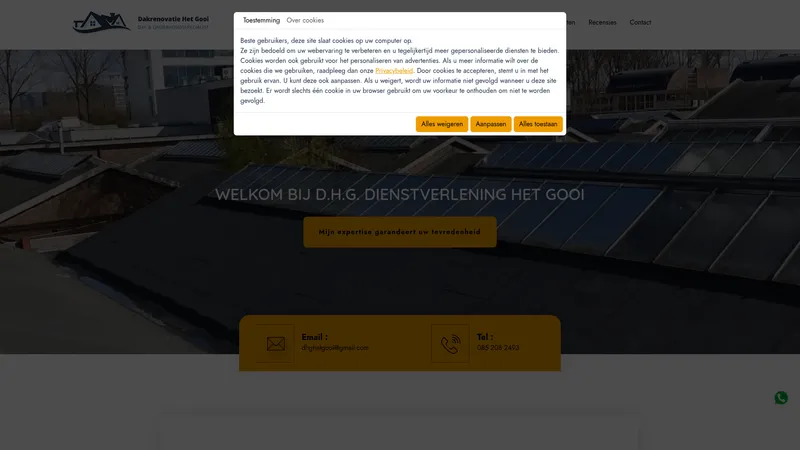 Website van D.H.G. Dienstverlening Het Gooi