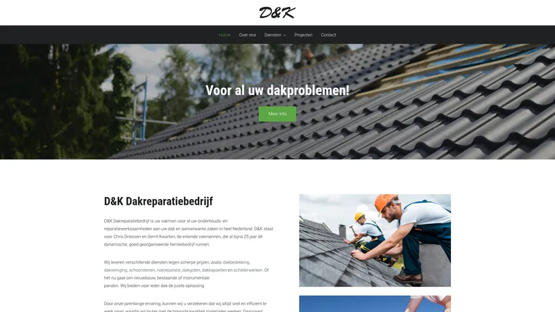 Website van D&K Ontwikkeld door Best4u Group
