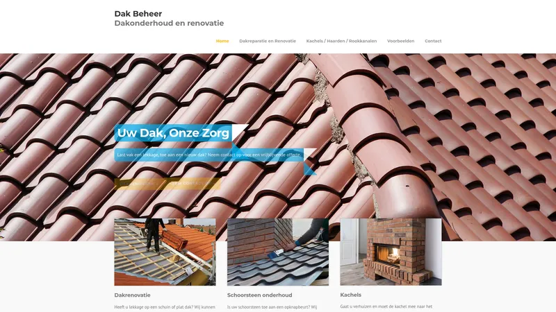 Website van Dak Beheer