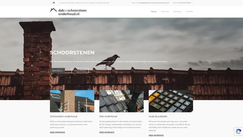 Website van Dak en Schoorsteenonderhoud