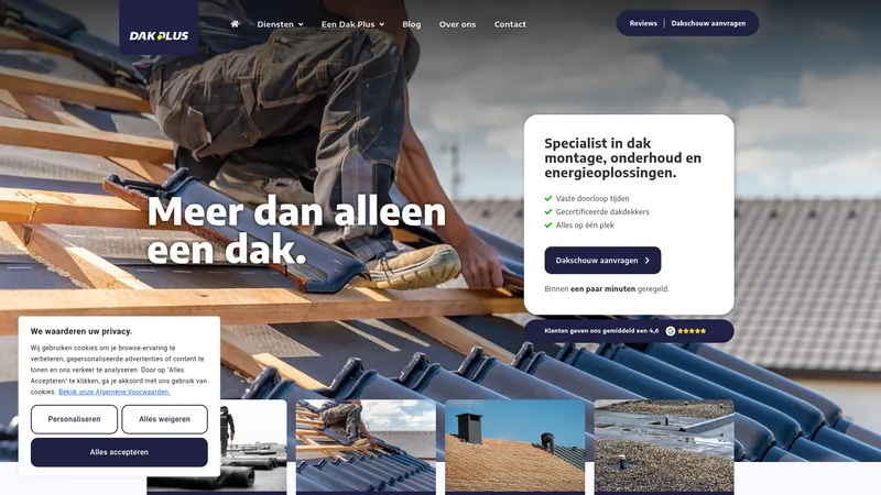 Website van Dak Plus
