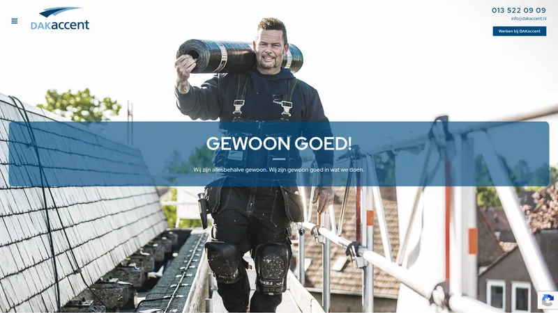 Website van DAKaccent Nederland B.V