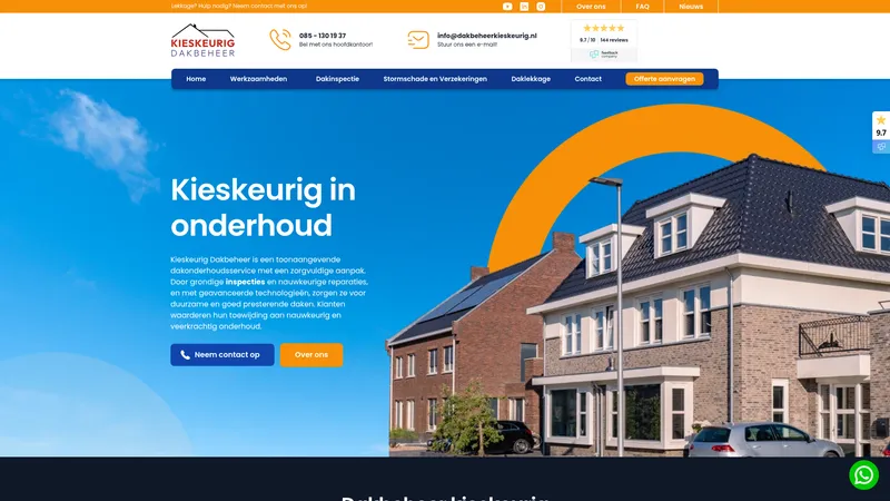 Website van Dakbeheer Kieskeurig