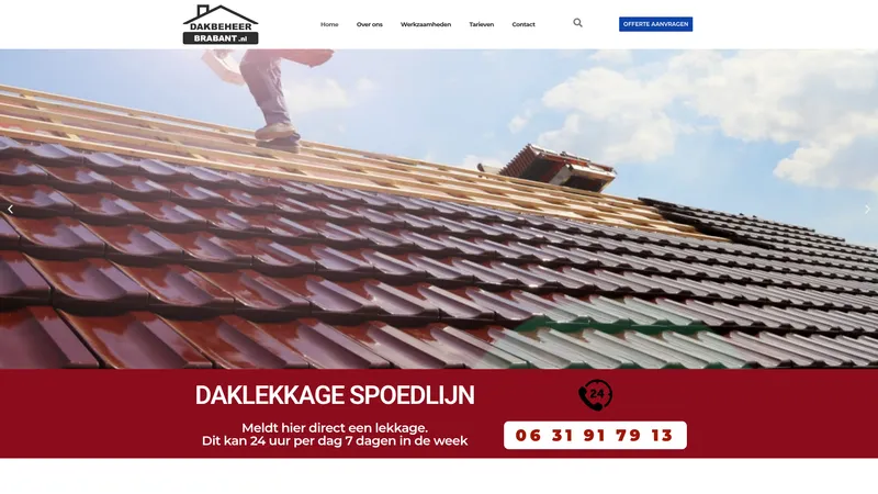 Website van Dakbeheerbrabant
