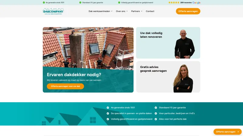 Website van Dakcompany