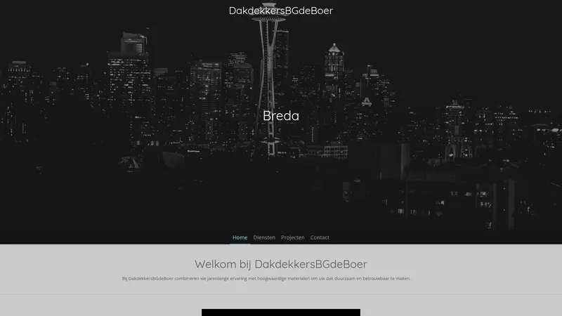 Website van DakdekkersBGdeBoer Co