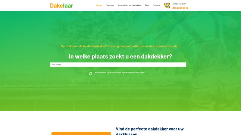 Website van Dakelaar