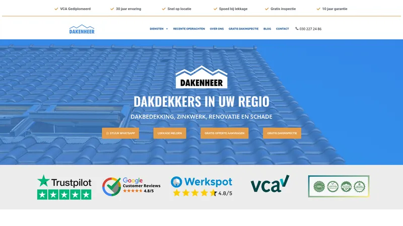 Website van Dakenheer