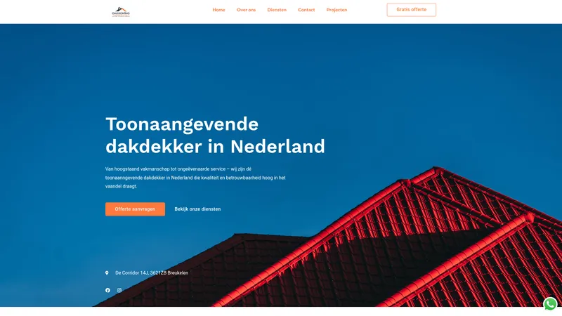 Website van Dakkoning Nederland