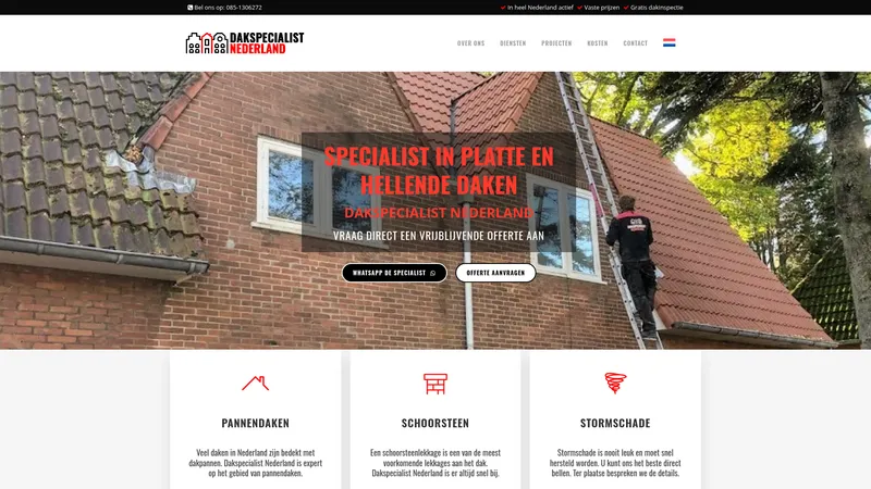 Website van DakspecialistNL