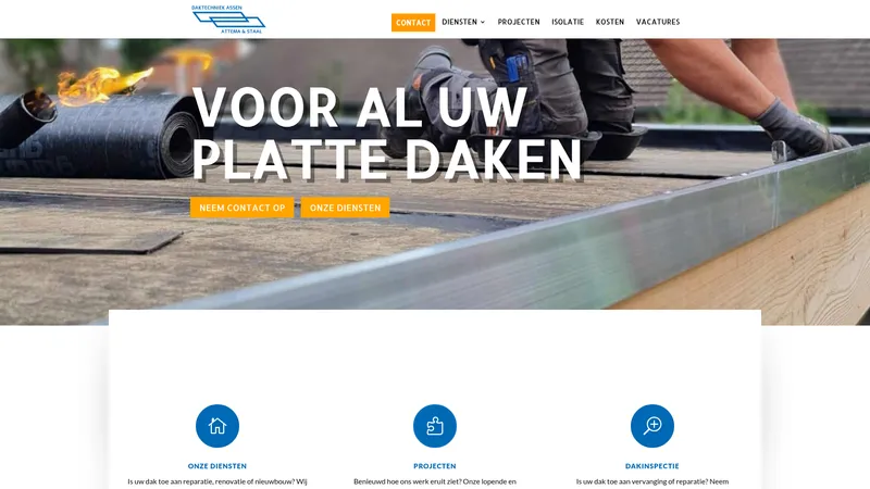 Website van Daktechniek Assen