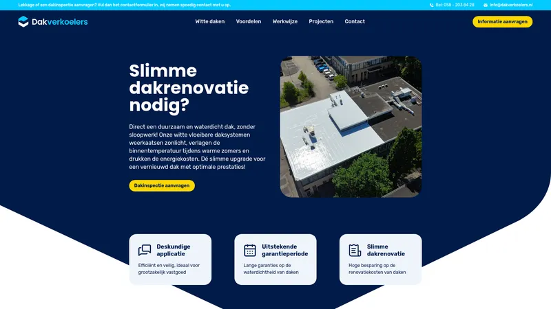 Website van Dakverkoelers B.V