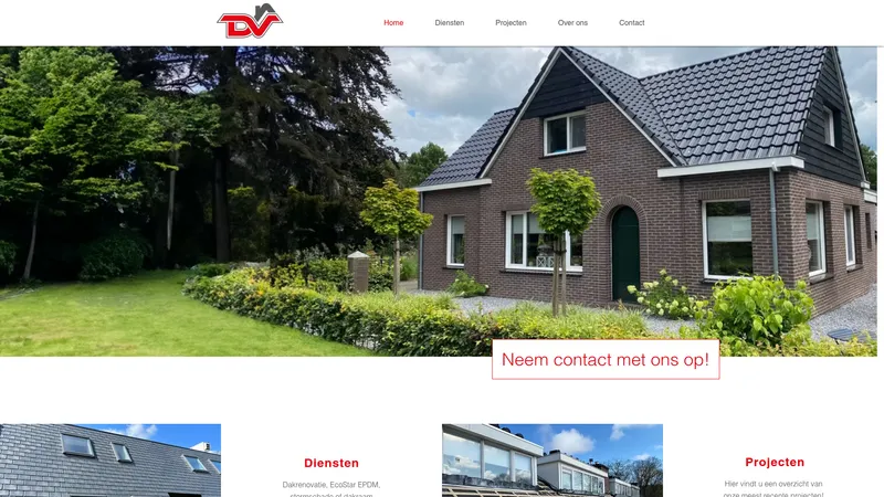 Website van Dakwerker Victorie