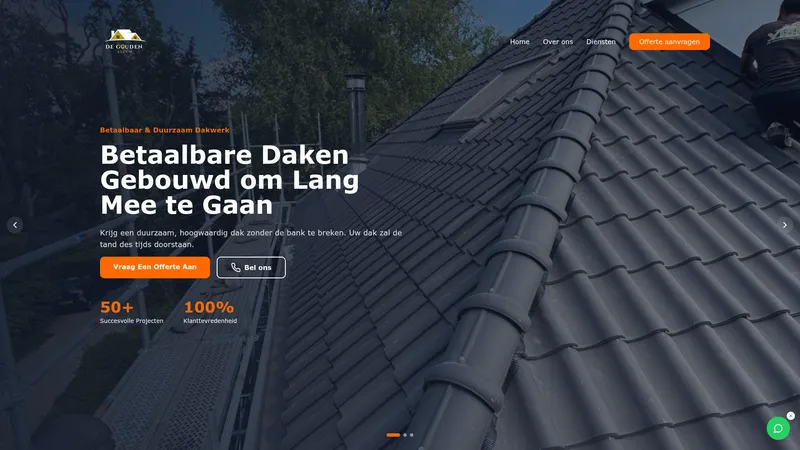 Website van De Gouden Leeuw