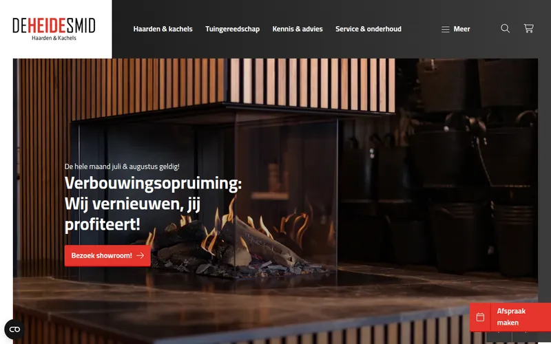 Website van De Heide Smid B.V.
