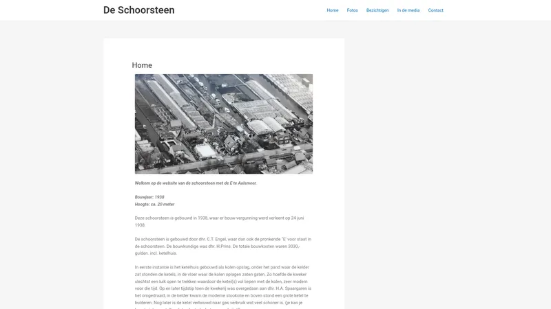 Website van De Schoorsteen