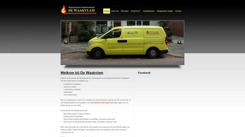 Website van De Waakvlam