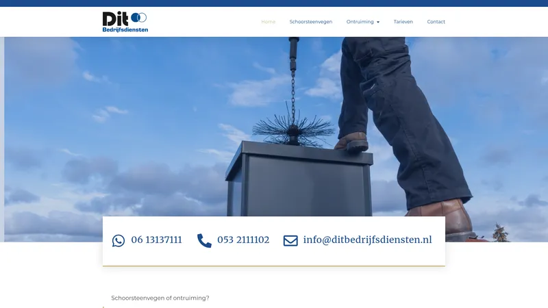 Website van Dit Bedrijfsdiensten