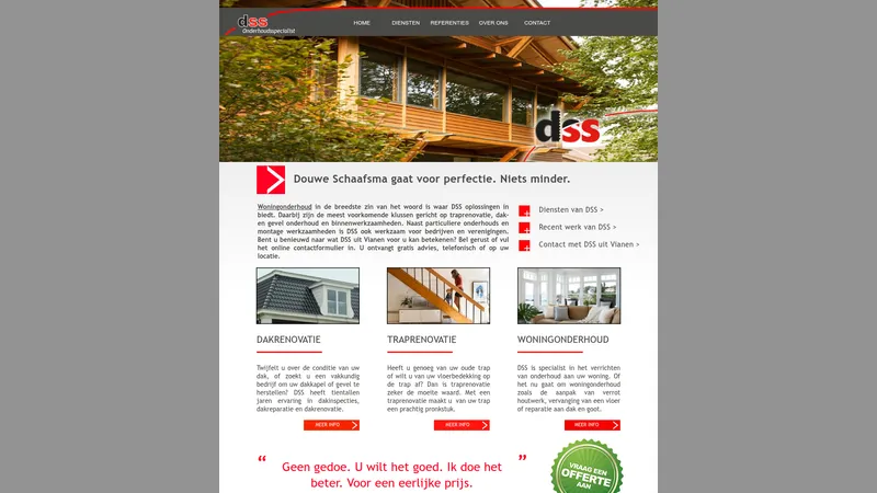Website van DSS Onderhoud