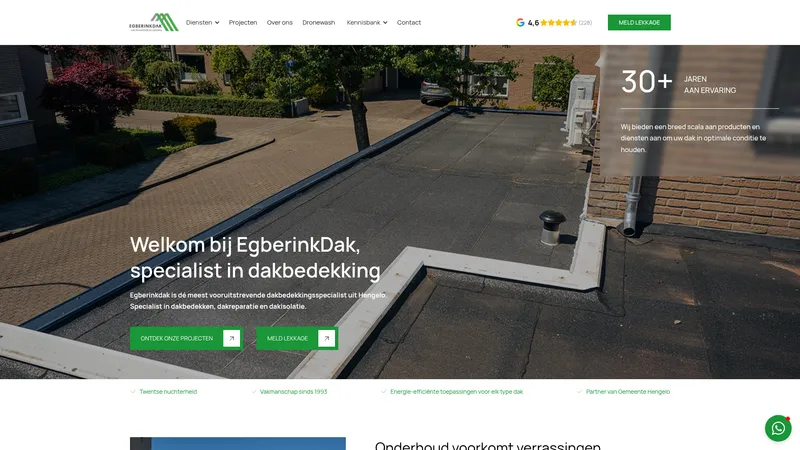 Website van Egberinkdak