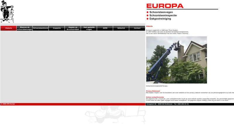 Website van Europa