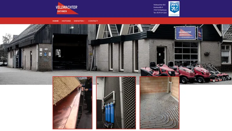 Website van Fa. Veldwachter
