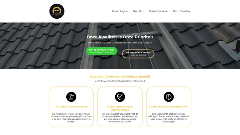 Website van G.S.A Dakonderhoud