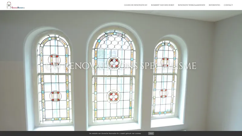 Website van Gooische Renovatie B.V