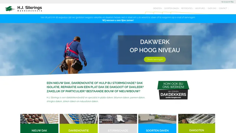 Website van H.J. Slierings