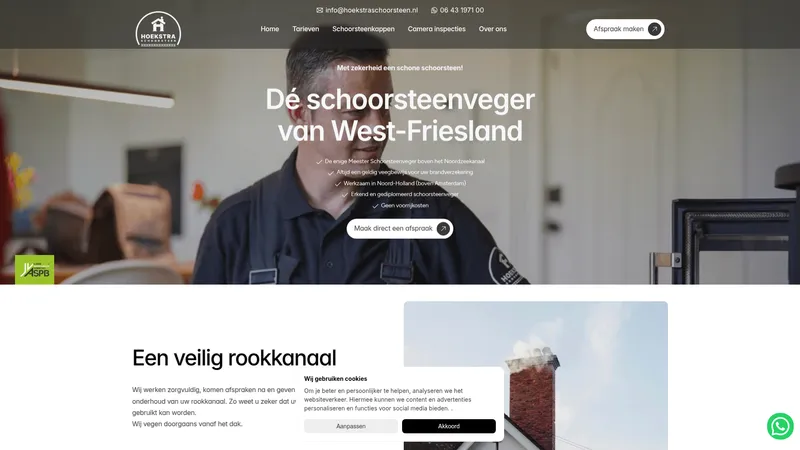 Website van Hoekstra Schoorsteen