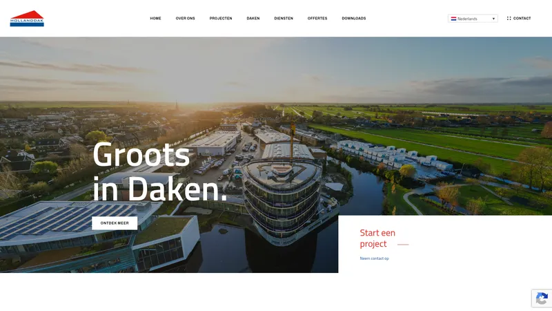 Website van Hollanddak