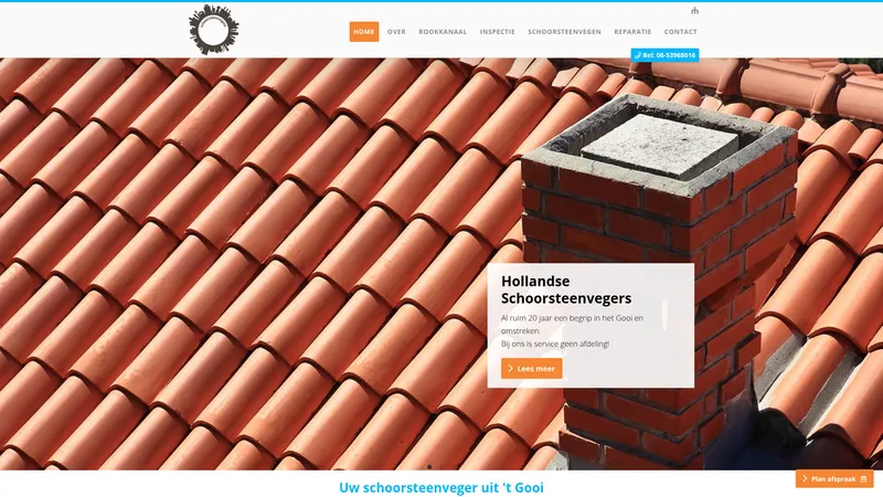 Website van Hollandse Schoorsteenvegers