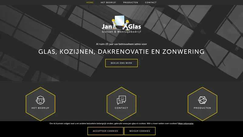 Website van Jan Glas