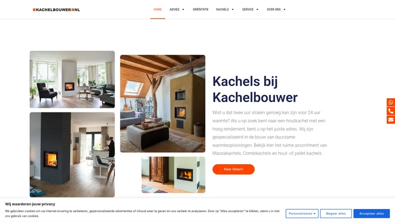 Website van Kachelbouwer