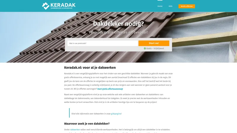 Website van Keradak