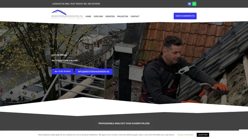 Website van Meester Dakdekkers