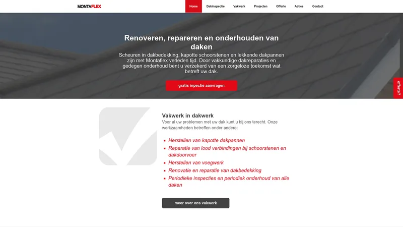Website van Montaflex