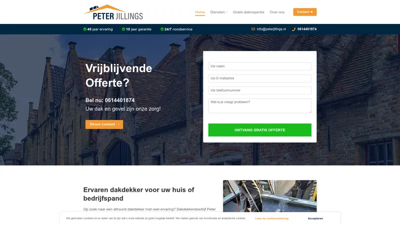 Website van Peter Jillings