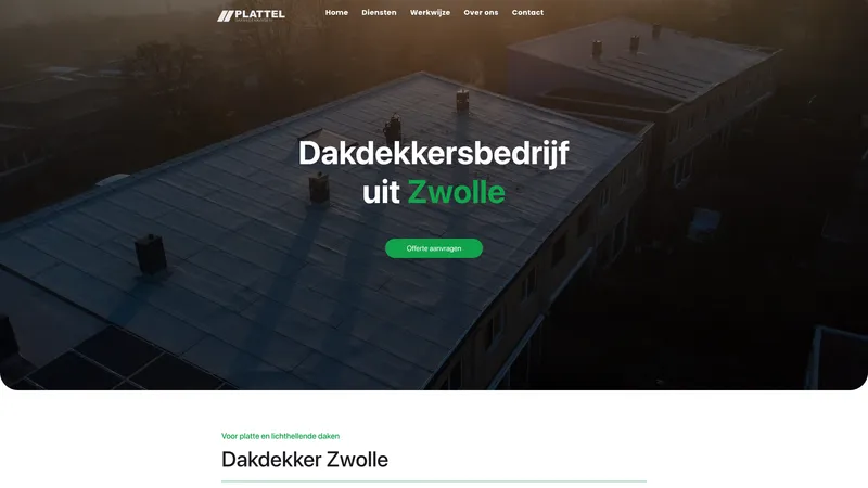 Website van Plattel Dakbedekkingen