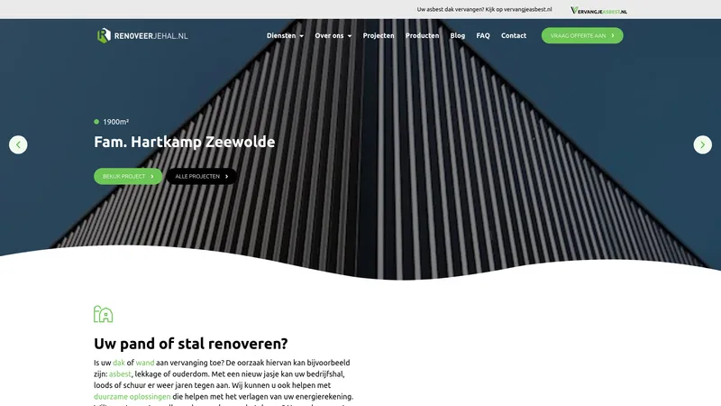 Website van Renoveerjehal
