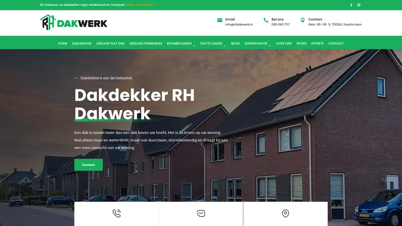 Website van RH Dakwerk