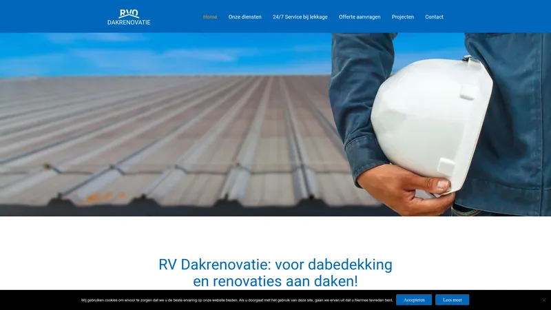 Website van RV Dakrenovatie