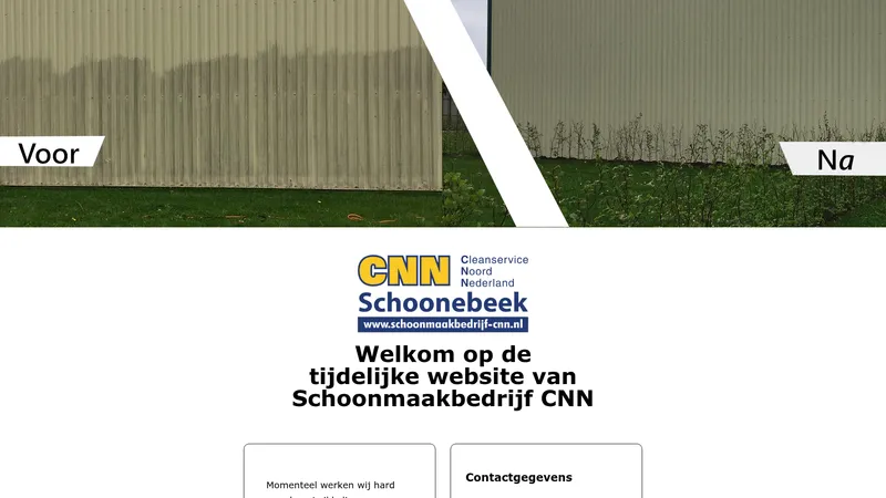 Website van Schoonmaakbedrijf Cleanservice Noord-Nederland